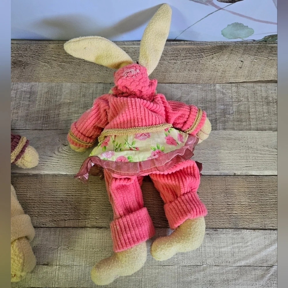 VINTAGE Mr & Mrs Bunny Pair